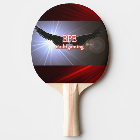 pingpong logo Bpe Tafeltennisbatje (Voorkant)