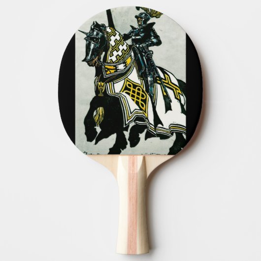 Pingpong Paddle Knight On Horseback Tafeltennisbatje (Voorkant)