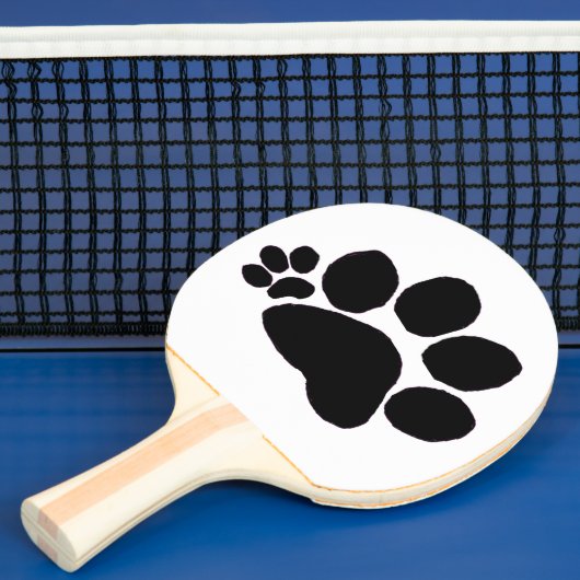 Pingpong Paddle - rechter polydactylpawprint Tafeltennisbatje (Insitu)