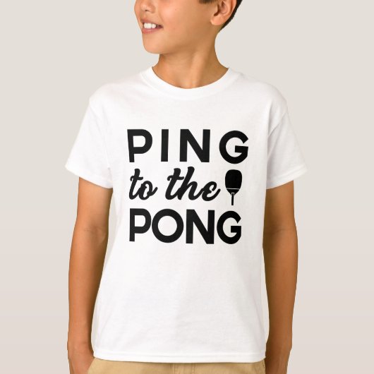 pingpong - pingel aan pong t-shirt (Voorkant)