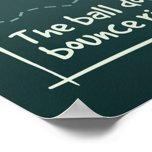 Pingpong-Posters: 1001 Escuses Poster (Hoek)