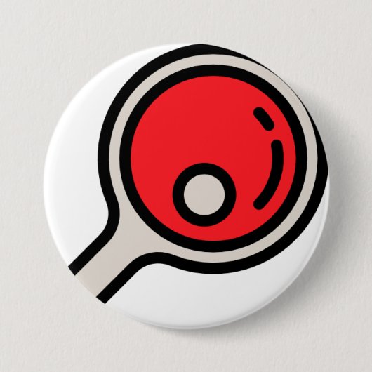 pingpong ronde button 7,6 cm (Voorkant)