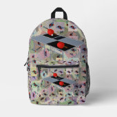 Pingpong tafels met vleermuispatroon, rugzak (Voorkant)