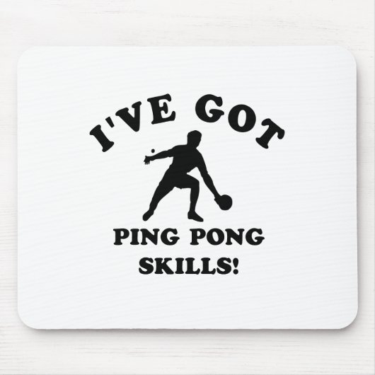 pingpong vaardigheidscadeaus muismat (Voorkant)
