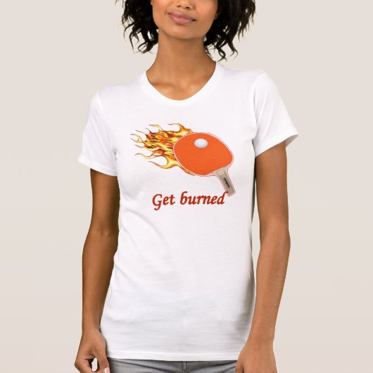 Pingpong verbranden t-shirt (Voorkant)