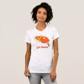 Pingpong verbranden t-shirt (Voorkant volledig)