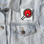 pingpong vierkante button 5,1 cm (In situ)