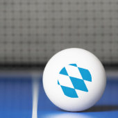 Pingpongbal met vlag van Beieren, Duitsland (Net)