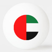 Pingpongbal met vlag van de Verenigde Arabische Em (Achterkant)