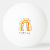Pingpongbal pingpongbal van de regenboogtekening,  (Voorkant)