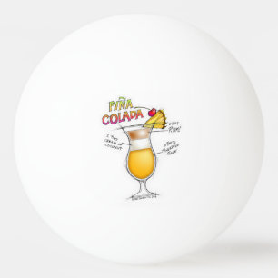 PINGPONGBALLEN - PINA COLADA RECEPT COCKTAIL KUNST