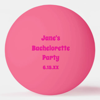 Pingpongballen voor vrijgezellenfeestje