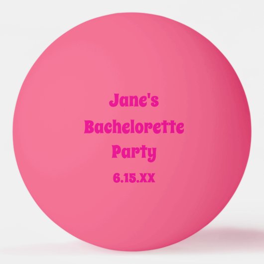 Pingpongballen voor vrijgezellenfeestje (Voorkant)