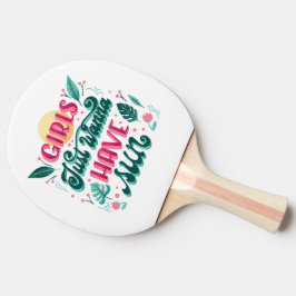 Pingpongbat met de zin  tafeltennisbatje