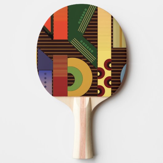 Pingpongbat met perspectief tafeltennisbatje (Voorkant)