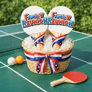 Pingpongbat voor familiereünie tafeltennisbatje