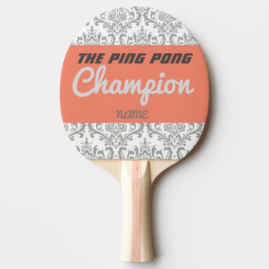 "Pingpongkampioen" pingpongpeddel Tafeltennisbatje (Voorkant)