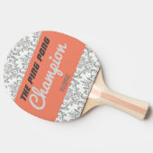 "Pingpongkampioen" pingpongpeddel Tafeltennisbatje (Zijkant)