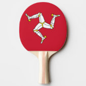 Pingpongpeddel met Isle of Man Flag Tafeltennisbatje (Achterkant)