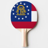 Pingpongpeddel met vlag van Georgië, VS Tafeltennisbatje (Voorkant)