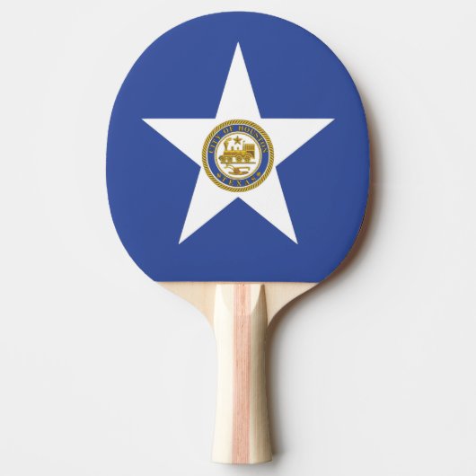 Pingpongpeddel met vlag van Houston Tafeltennisbatje (Voorkant)