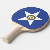 Pingpongpeddel met vlag van Houston Tafeltennisbatje (Voorkant Gekanteld)