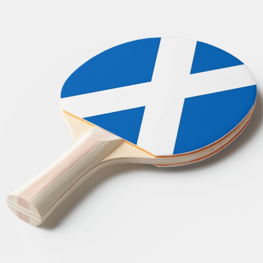 Pingpongpeddel met vlag van Schotland Tafeltennisbatje (Voorkant Gekanteld)