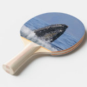 Pingpongpeddel met walvissen tafeltennisbatje (Voorkant Gekanteld)