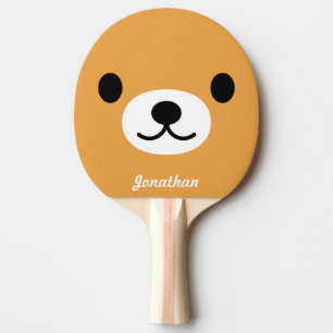 Pingpongpeddel van het Beer van de kinderschoenen Tafeltennisbatje