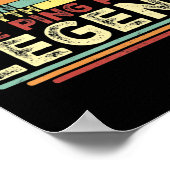  pingpongpong pingpingpong spelend T-shirt Fathe Poster (Hoek)