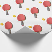 pingpongracket en -bal cadeaupapier (Hoek)