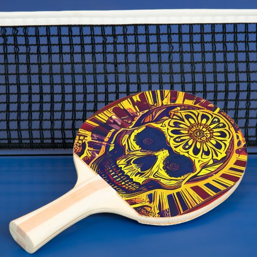 Pingpongschaal "Doodhoofd" Tafeltennisbatje (Insitu)