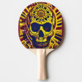 Pingpongschaal "Doodhoofd" Tafeltennisbatje (Voorkant)