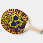 Pingpongschaal "Doodhoofd" Tafeltennisbatje (Zijkant)