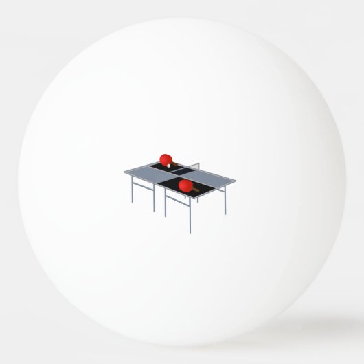 pingpongtafel met peddels, pingpongbal (Voorkant)