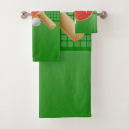 Pingpongtafel Tafeltennis Ontwerp Bad Handdoek Set