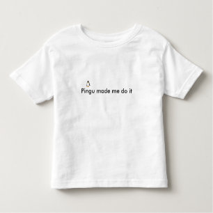 Pingu liet me het doen kinder shirts