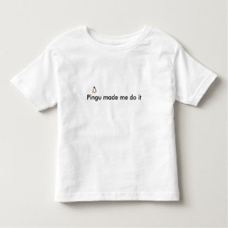 Pingu liet me het doen kinder shirts