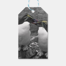 Pinguïkleurensplash Cadeaulabel