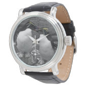 Pinguïkleurensplash Horloge (Gekanteld)