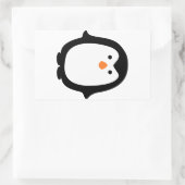 Pinguim Rechthoekige Sticker (Tas)