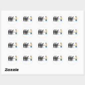 Pinguim Ronde Sticker (Vel)