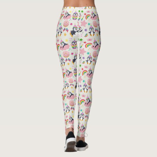 Pinguim Unicórnio Leggings (Achterkant)