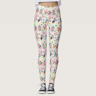 Pinguim Unicórnio Leggings