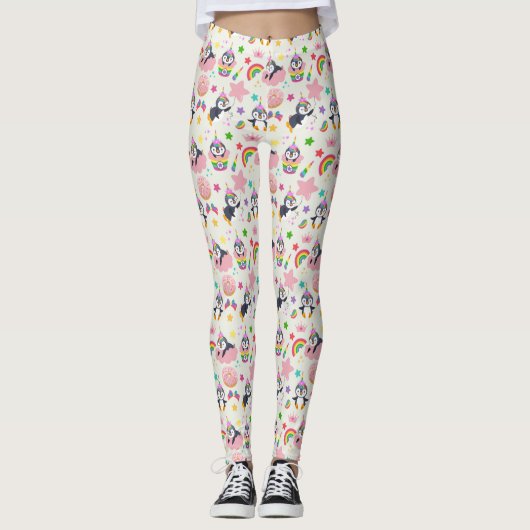 Pinguim Unicórnio Leggings (Voorkant)