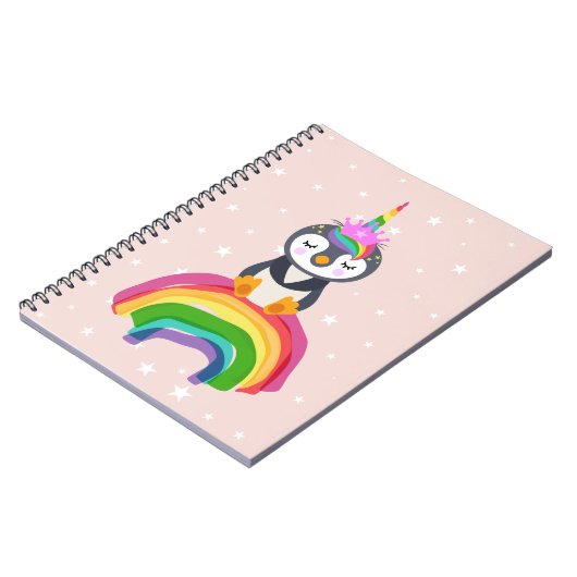 Pinguim unicórnio notitieboek (Linkerzijde)