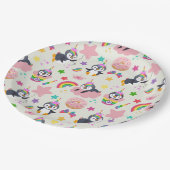 Pinguim Unicórnio Papieren Bordje (Gekanteld)