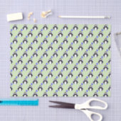 Pinguïn 3 jaar oud blauw groen tissuepapier (Craft)