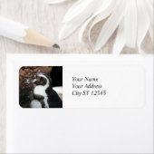 Pinguïn adreslabel etiket (Insitu)