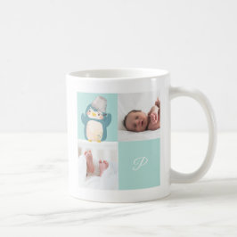 Pinguïn • Alfabet Monogram Cute Baby Shower Koffiemok